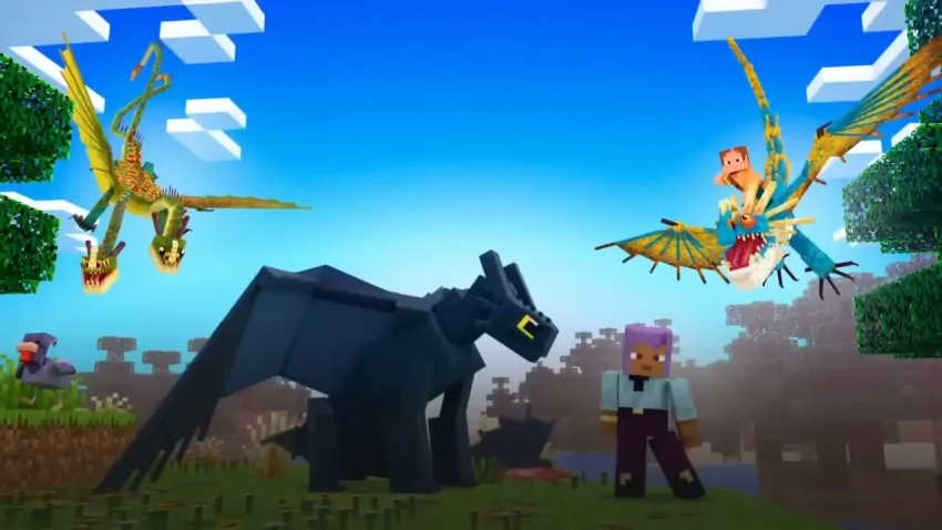 «Как приручить дракона», но в Minecraft — релиз тематического аддона с героями и бронёй